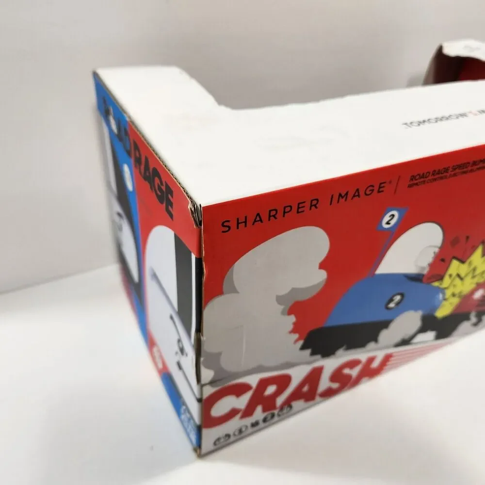 Sharper Image Road Rage Speed Bumpers Remote Control Ejecting Bumper Cars NEW